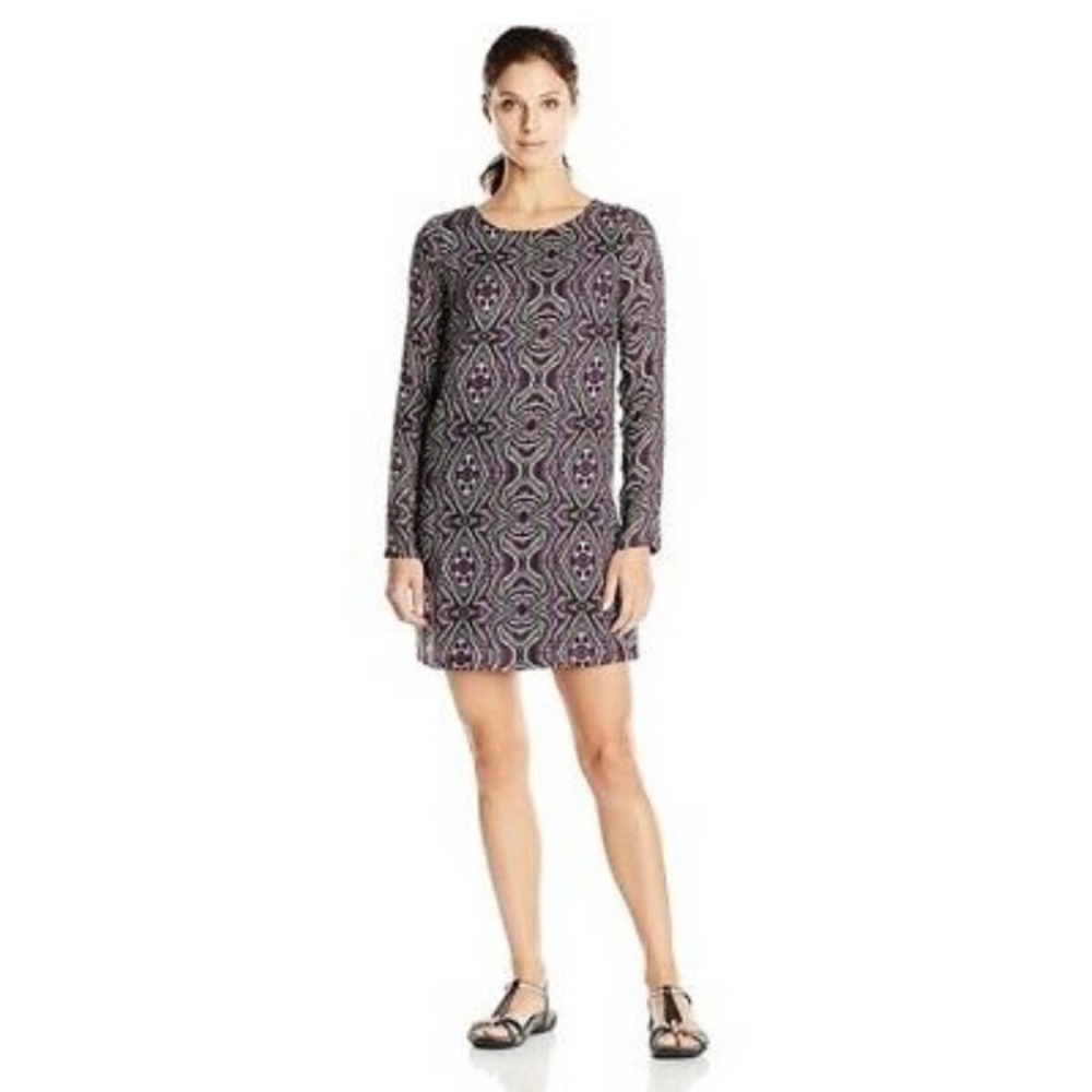 Prana Long Sleeve Medallion Print CeCe Shift Dress